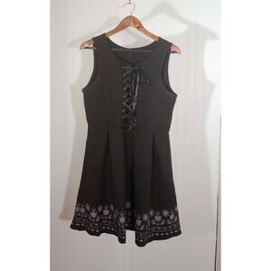 Romwe, black mystic,  gothic, sleeveless dress.  size large